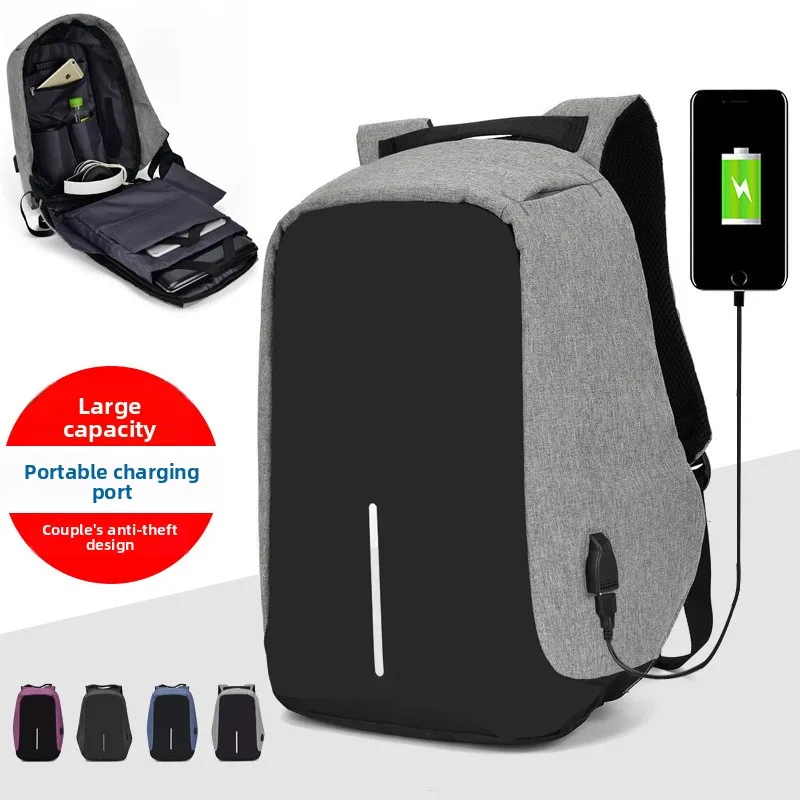 

New Large Capaci Men's Casual Bapa Anti-Theft Cuter Bag Reflective Net Bag Bookbag Women's Leisure Bapa