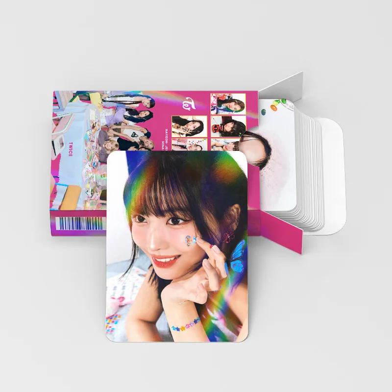 30 قطعة/TWICE ألبوم جديد ليزر صور بطاقة مروحة جمع بطاقة فلاش لومو بطاقة مروحة هدية