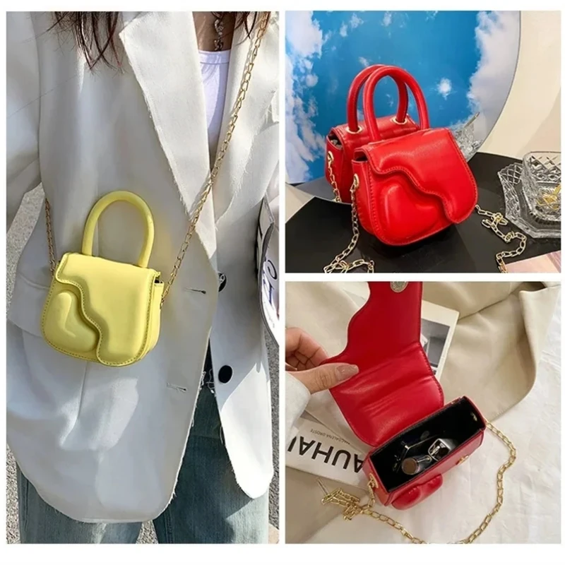 Mini bolso cuadrado para mujer, bandolera pequeña compacta, bolso de mano