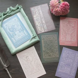 15pcs Bohemian Pattern Stitching Design As Post Card Gift Greeting Card Party Invitation Scrapbooking Use