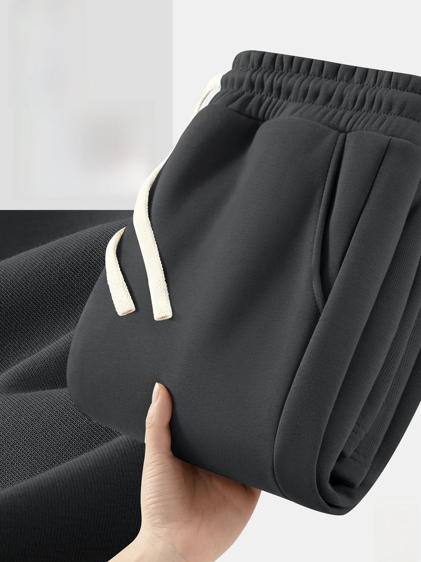 

Мужские повседневные брюки для весны, простые спортивные штаны свободного кроя, прямые хлопковые брюки-трубы