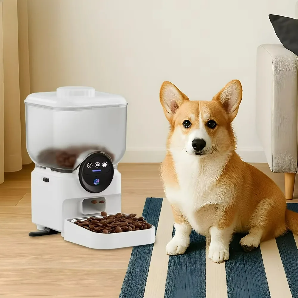 

New Arrival 7L Wifi Smart Pet Feeder App Control Auto Cat Dog Food Dispenser Wireless Automatic Pet Feeder With Camera