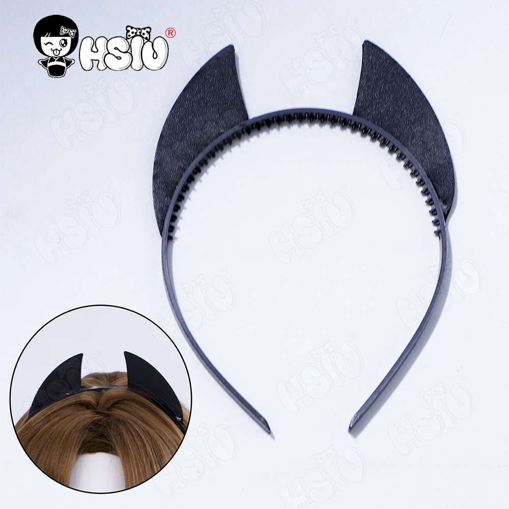 Wig serat sintetis Cosplay cengkeh wig Cosplay beraroma permainan VALORANT 【 HSIU 」 Wig Cosplay warna hitam gradien mawar oranye Wig pendek Clearlove Wig Cosplay