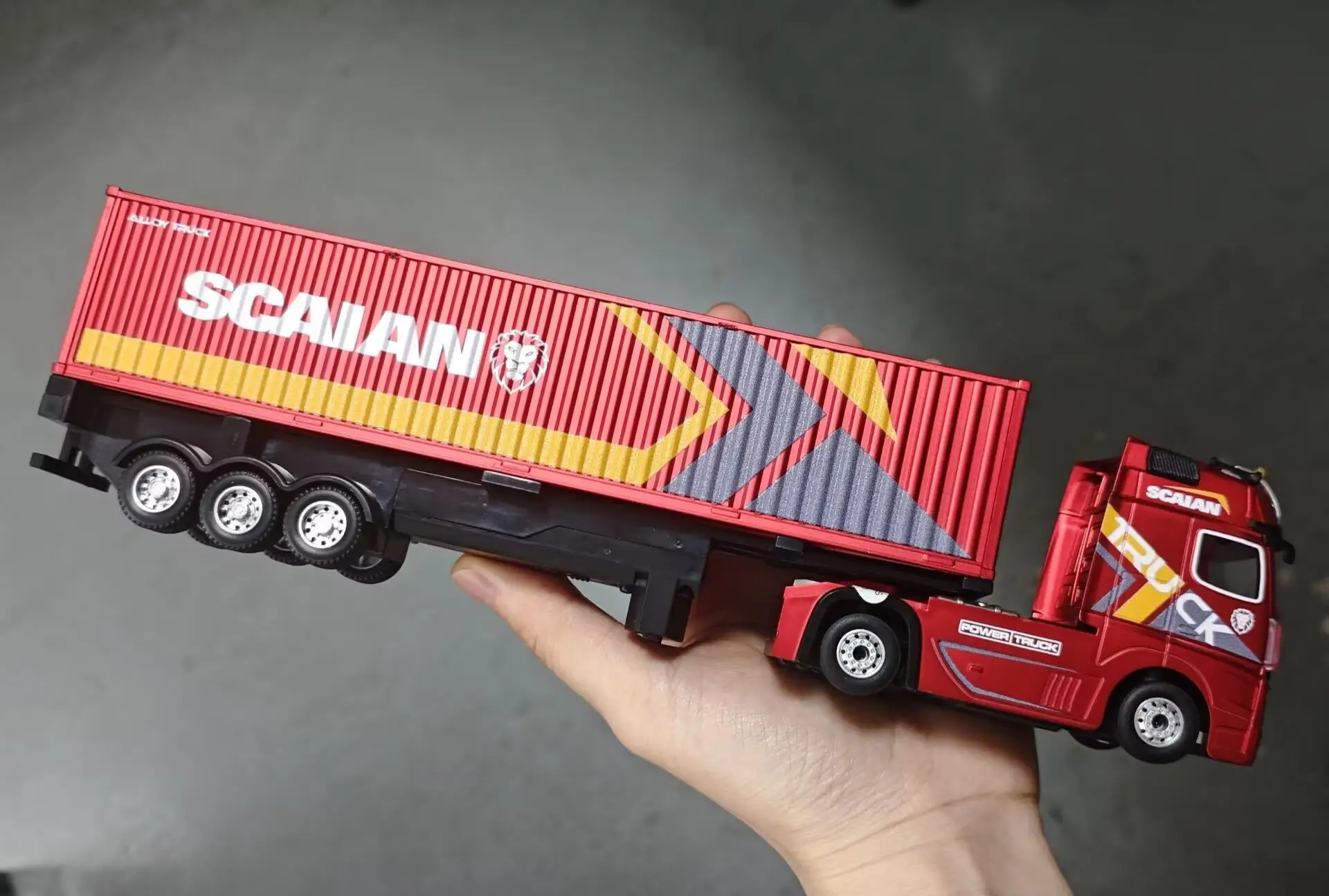 Wltoys 6408 1/64 RC Car Mini Four-Wheel Drive RC Truck Three Speed Adjustable Container Truck with Traile For Toy Car Boy Adult