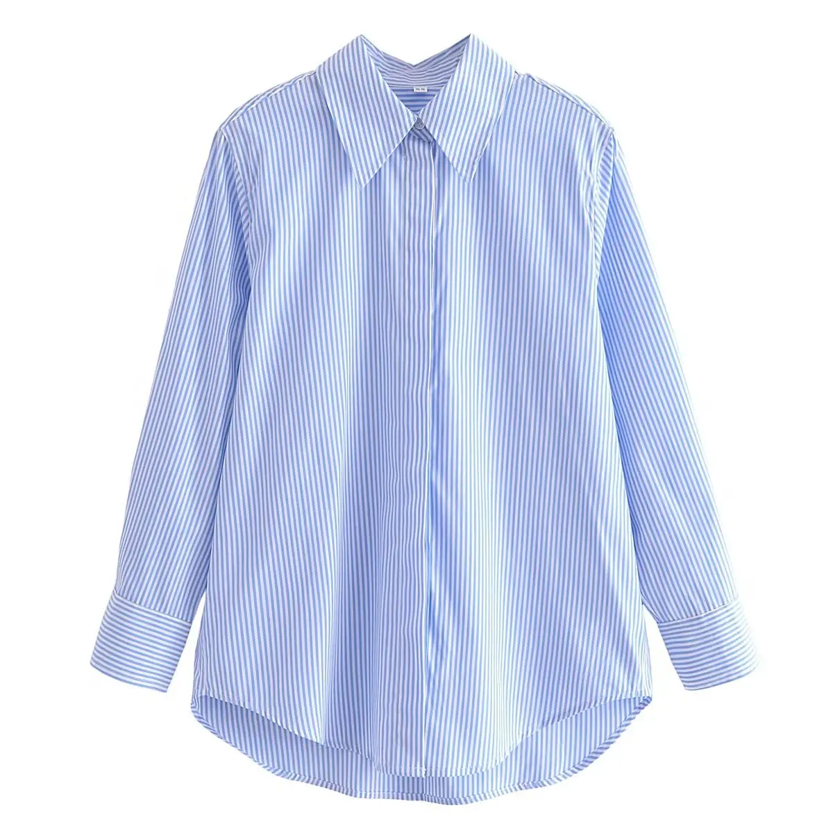 Dave&Di Japanese Fashion Simple Women's Solid Color Shirt Casual  Long Sleeve Oxford Commuter Spinning Shirt Autumn Blouse Women