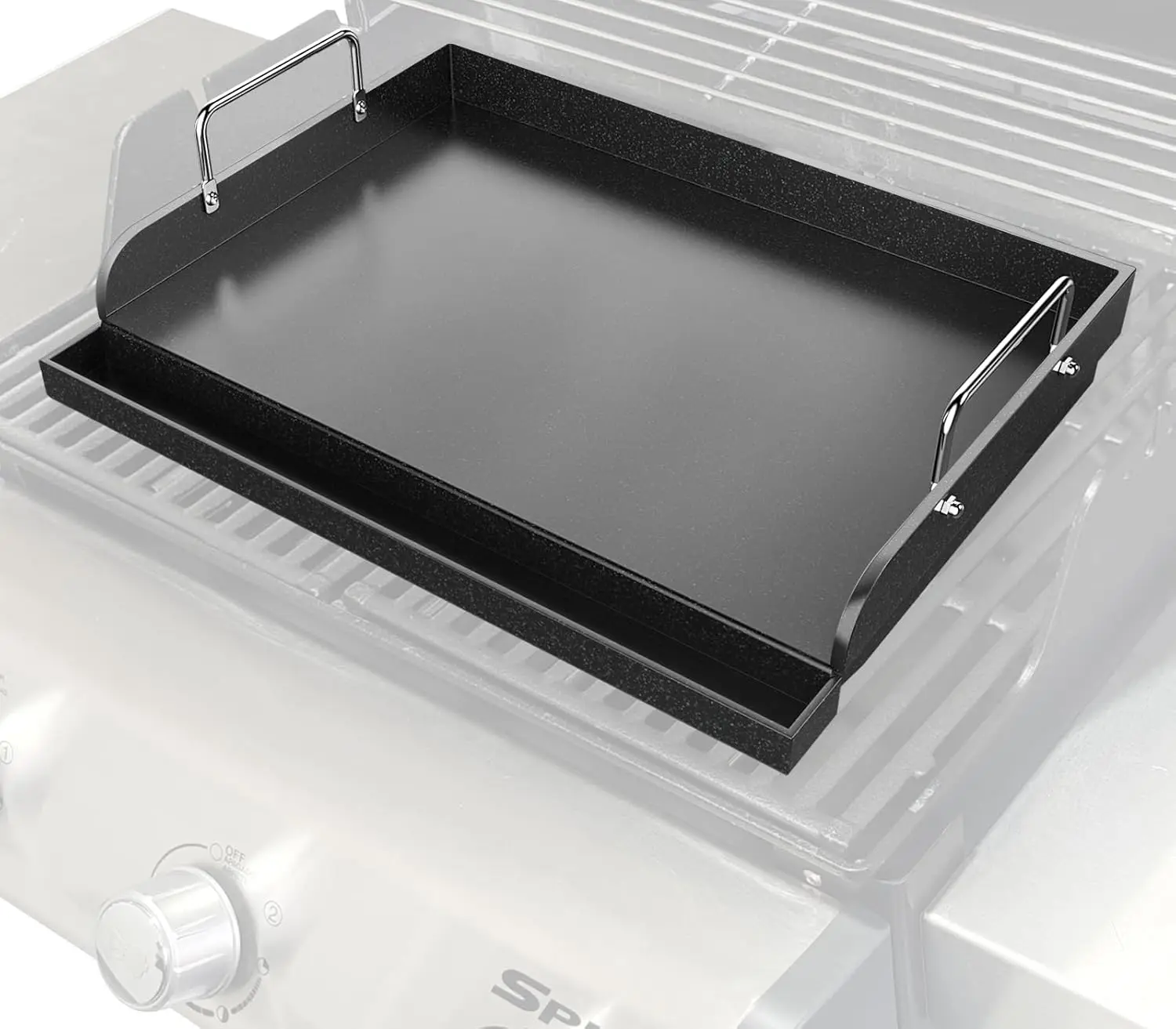 

Чугунная сковорода-гриль 17x13 дюймов с антипригарным керамическим покрытием для уличных газовых грилей, сверхпрочная