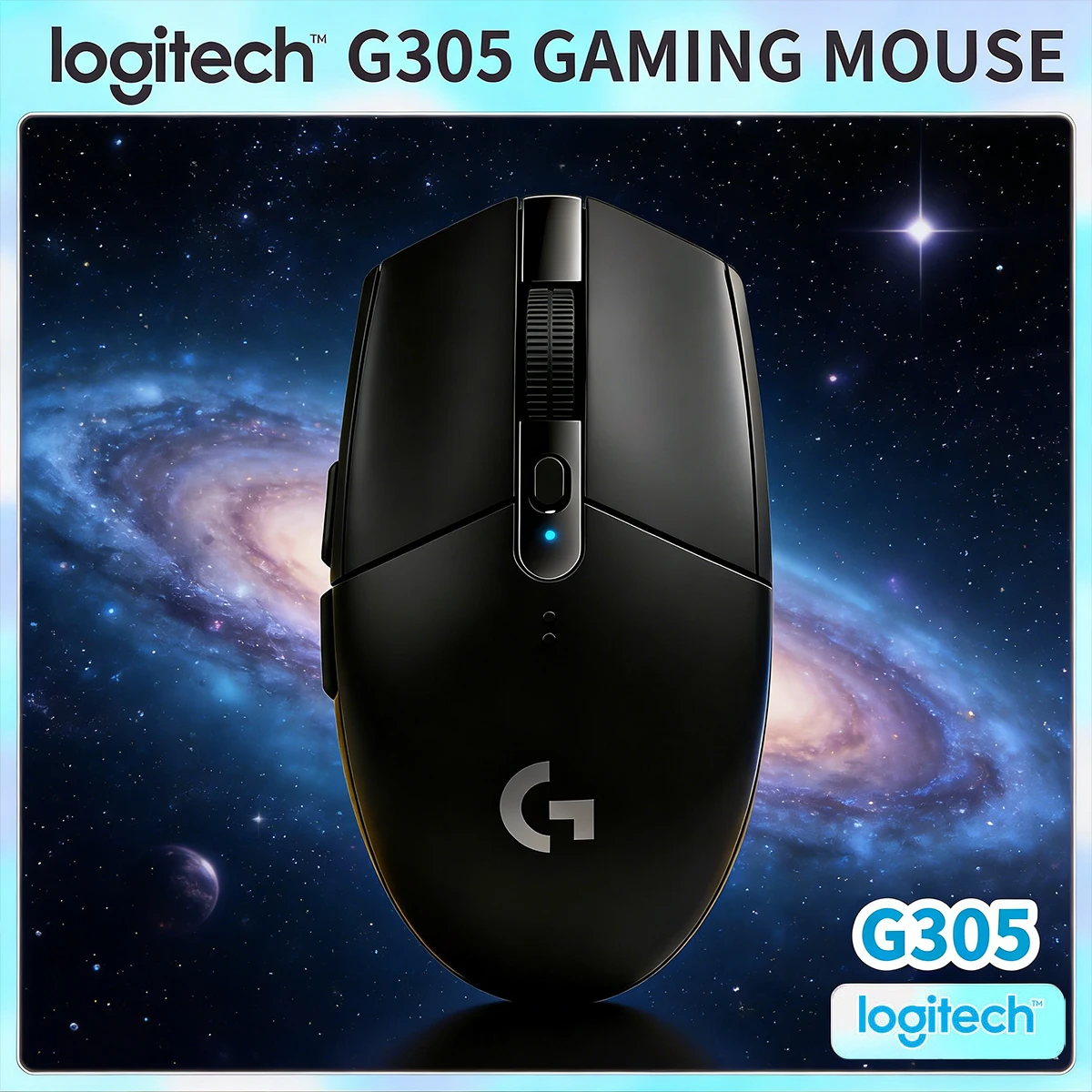 

Logitech G305 Wireless Gaming Mouse, 12000 DPI HERO Accurate Tracking, 6 Programmable Keys, Ergonomic Curved Shape, Ideal for PC