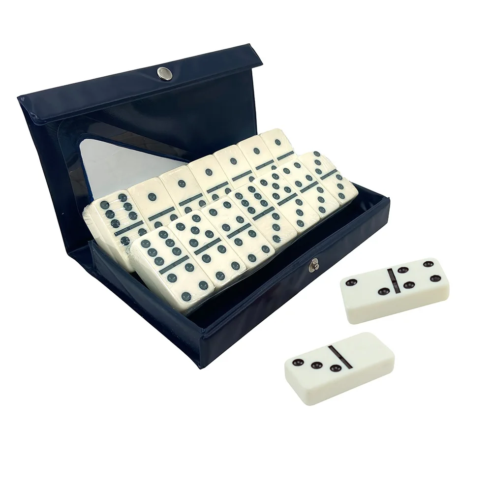 28 Ivory Colored Studded Entertainment Leisure Travel Fun Table Games Domino Toys Children s Puzzle Toy