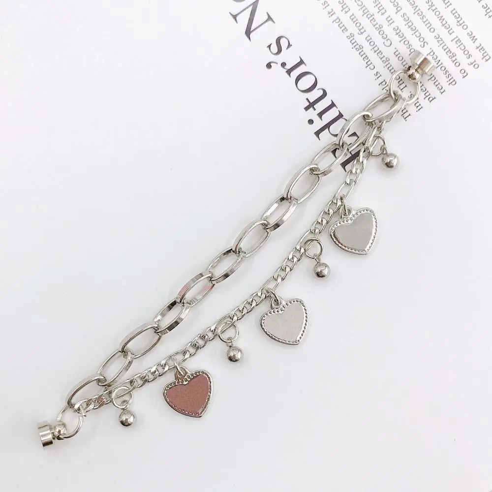 Heart Cell Phone Lanyard Phone Case Drop Hanging Chain Phone Loss Prevention Strap Phone Fall Prevention Mobile Phone Chain