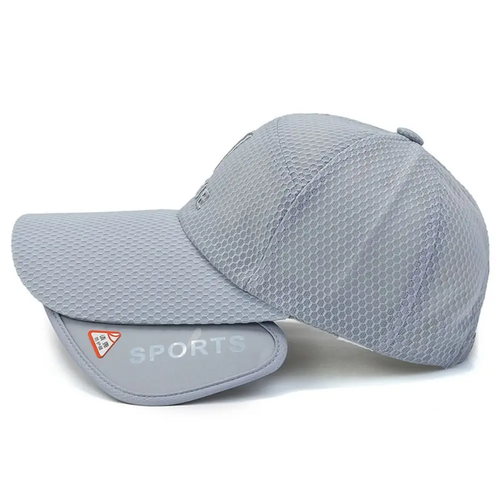 Summer Outdoor Fishing Sunscreen Baseball Hat Women Men Fishing Extended Eaf Sunshade Hat Wide Brim Anti-UV Caps