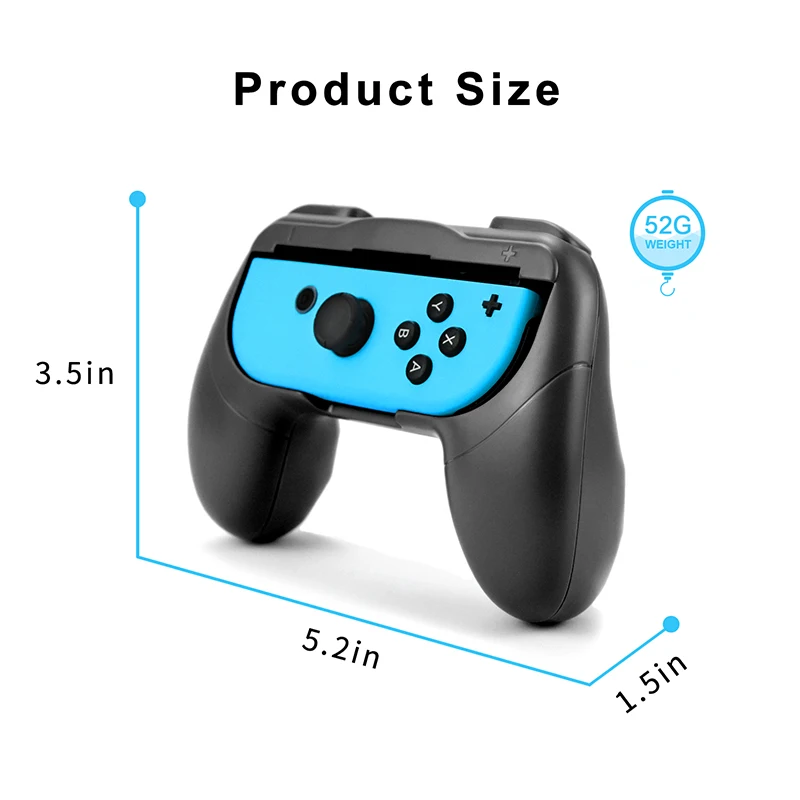 2PCS Hand Grips For Nintendo Switch OLED Accessories Handle Grip Gaming Accessories Anti Sweat Slip Switch Joy-con Grip Control