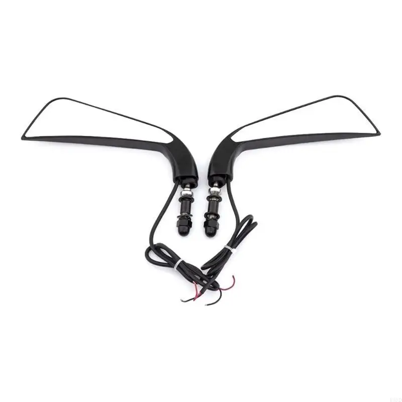 

B5XD Upgraded Motorcycle Rear View Mirror with Turn Light Aluminum for 1200