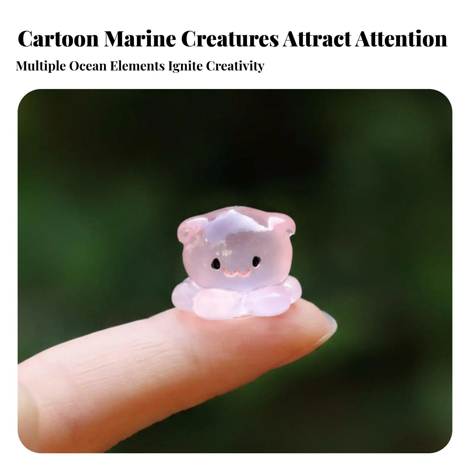 Resin Coral Miniature Figurine for Garden Fairy Terrarium Aquarium Decor Surprise Collectible Ornament Gift Box