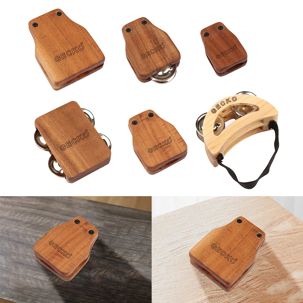 1Set Cajon Companions For Gecko Box Drum Companion Set Jingle Bells Foot Percussion Cajon Drum Companions Accessories