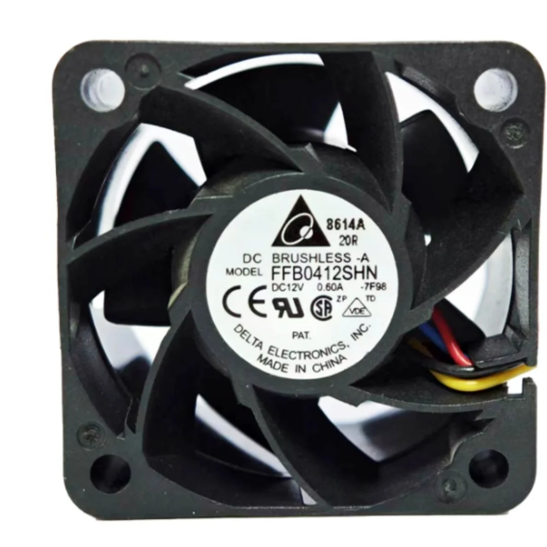 

Delta Electronics FB0412SHN DC 12 В 0,6 А 40x40x28 мм 4-проводной охлаждающий вентилятор для сервера