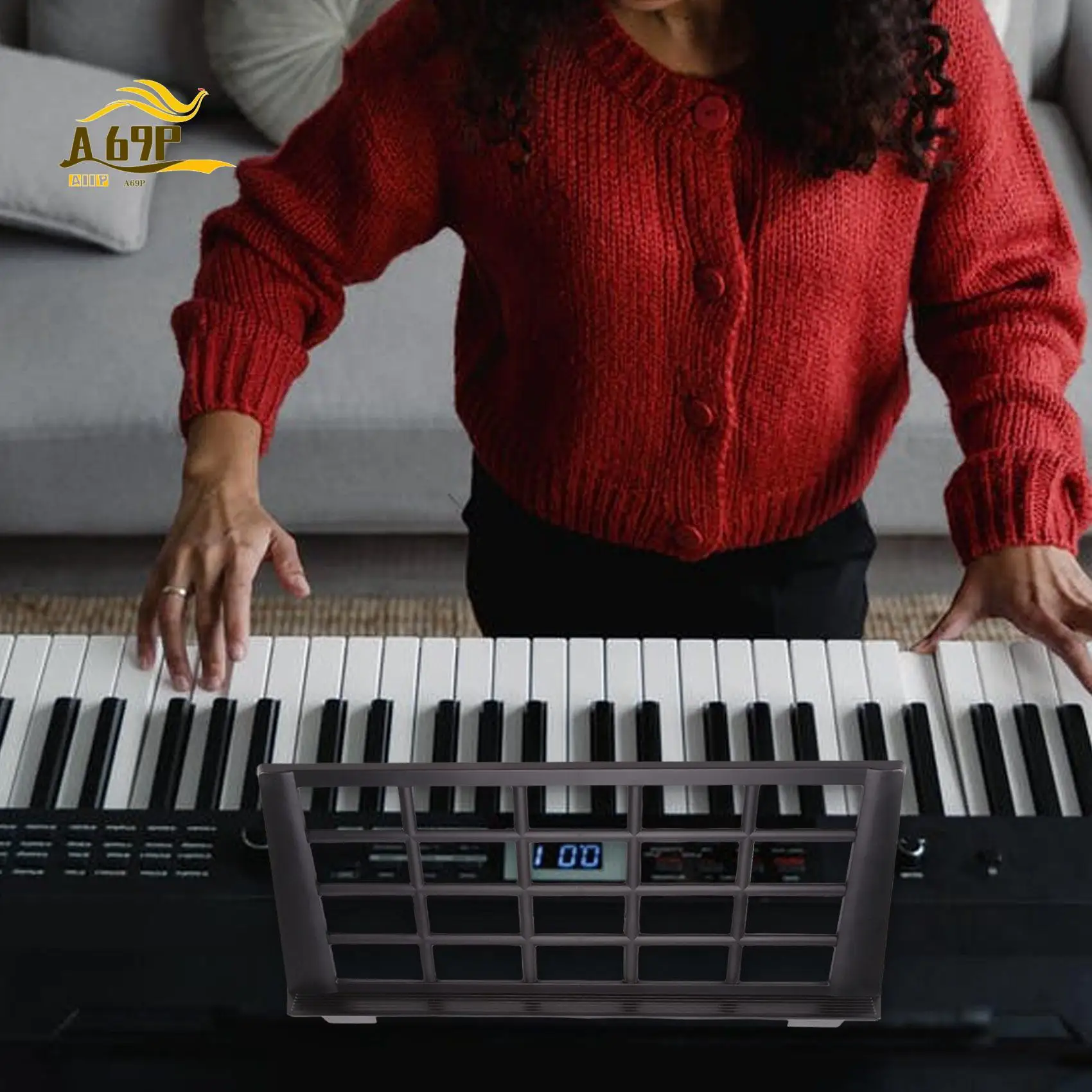 

A69P-Keyboard Music Score Stand Sheet Musical Instrument Parts Portable Durable Holder Suitable