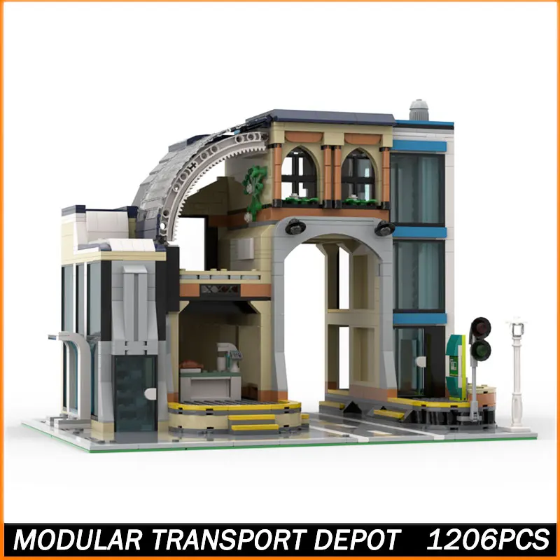 

MOC Building Block Medieval Horse Modular Transport Depot Model Brick Particle Creative Educationve Education Birthday Gift