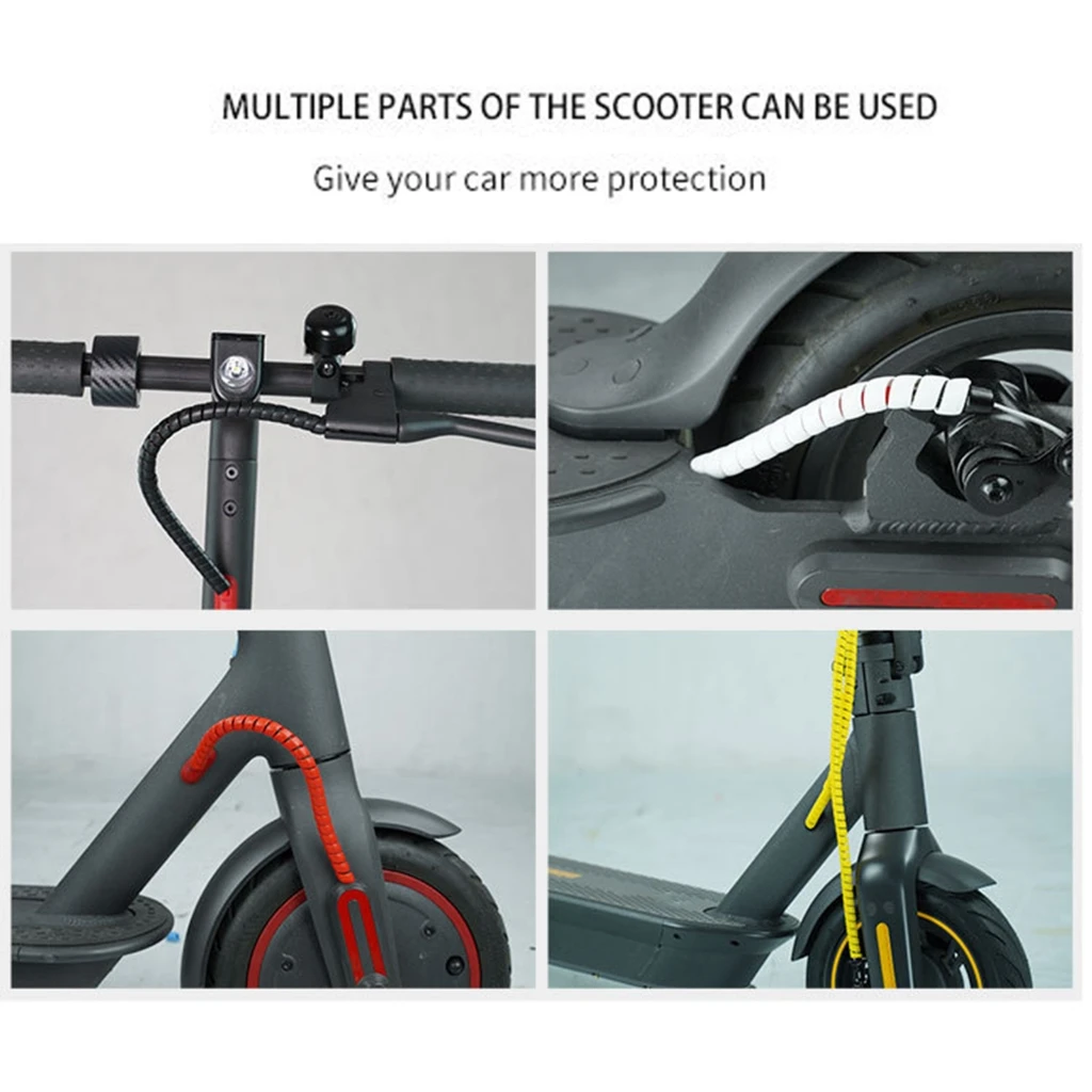 1pc Scooter Brake Cable Housing Protector Cable Cover, 2M Scooter Spirals Tube Cable Protector Brake Line Spirals Tube Wraps