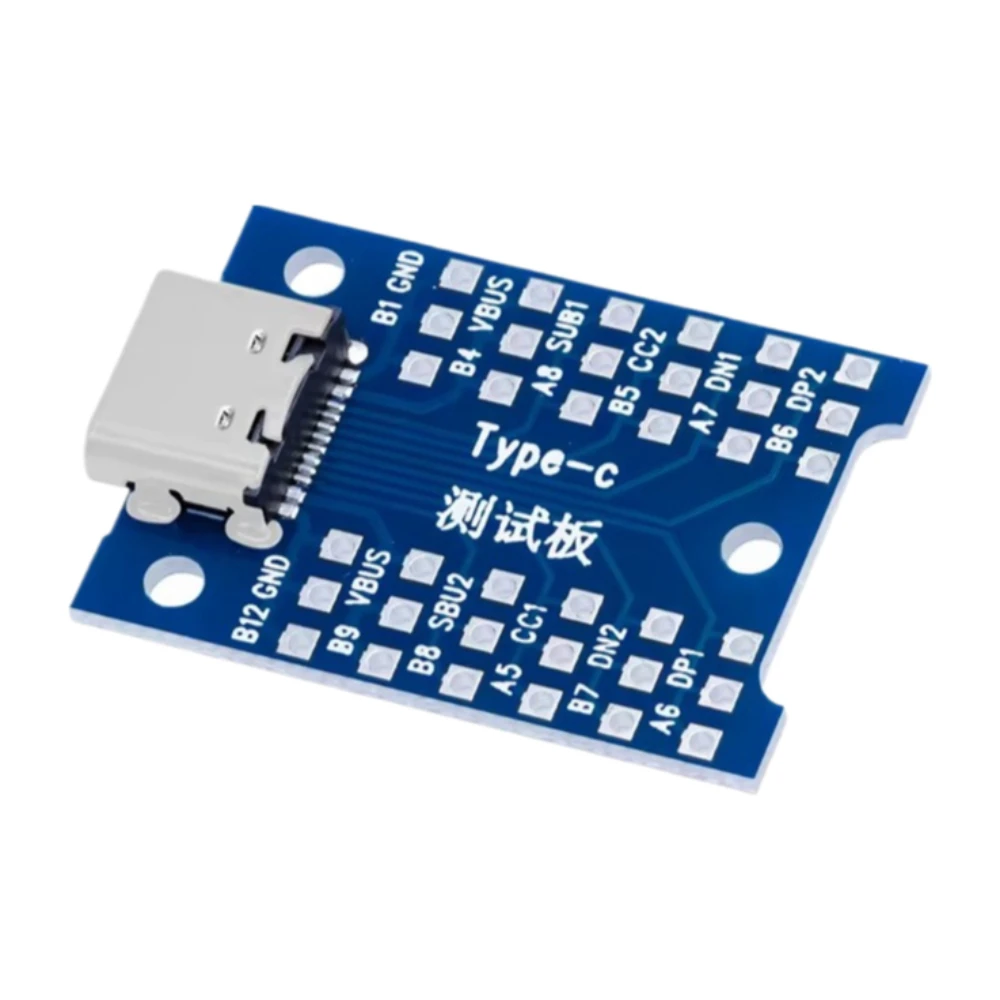 

10pcs USB 3.1 Type C Female to Female Adapter Tester Board for USB C Cable Continuity Test with PCB Mount