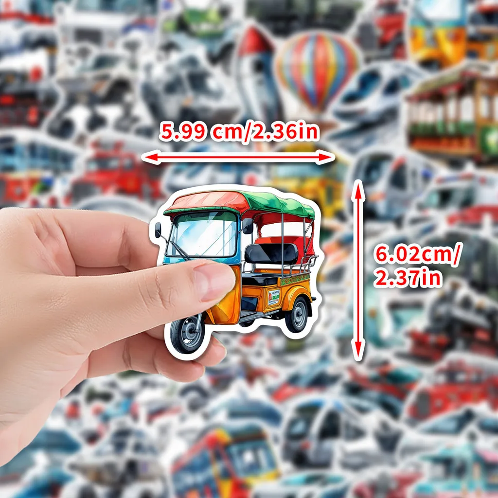 Picture 5: 50PCS Transportation Graffiti Stickers - DIY Decor for Water Cup, Computer, Scooter, Luggage & Phone RecordingYourLife Store