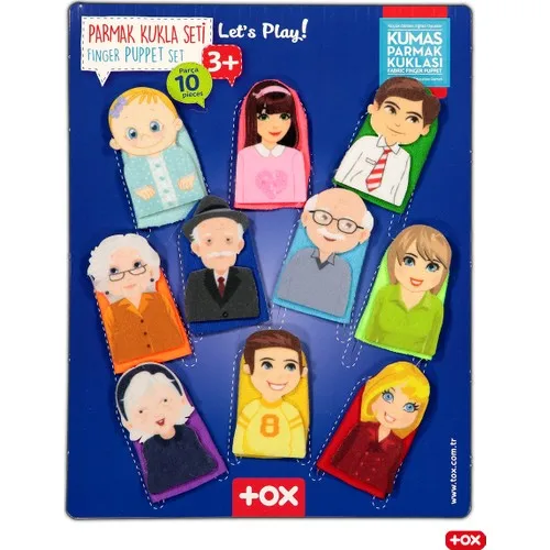 Tox Family 10 Piece Finger Puppet