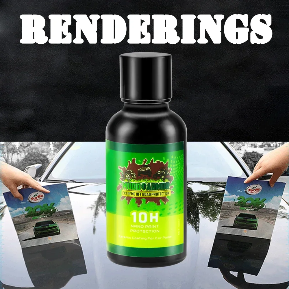 

10H Liquid Glass Ceramic Car Coating Waterproof Nano Ceramic Car Paint Care Solution Scratch Resistant Super Hydrophobic Coating