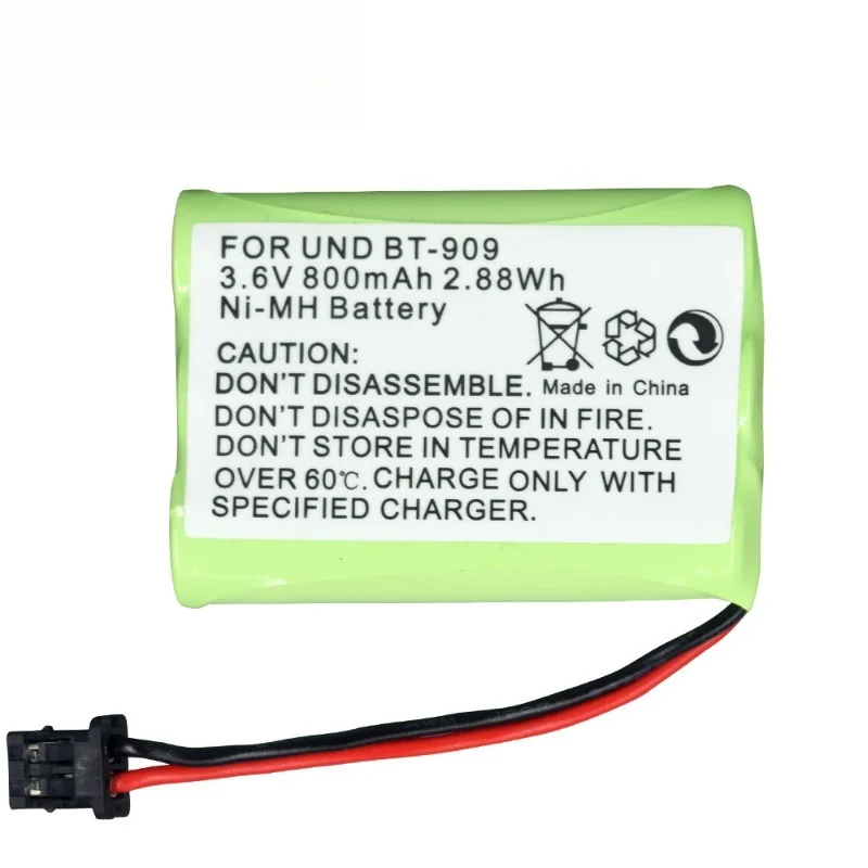 BT-909 Battery 3.6V 800mAh for Uniden BT909 BT1001 BT1004 TRU-12803 TRU-226 TRU-9260 TRU-9360 Cordless Telephone