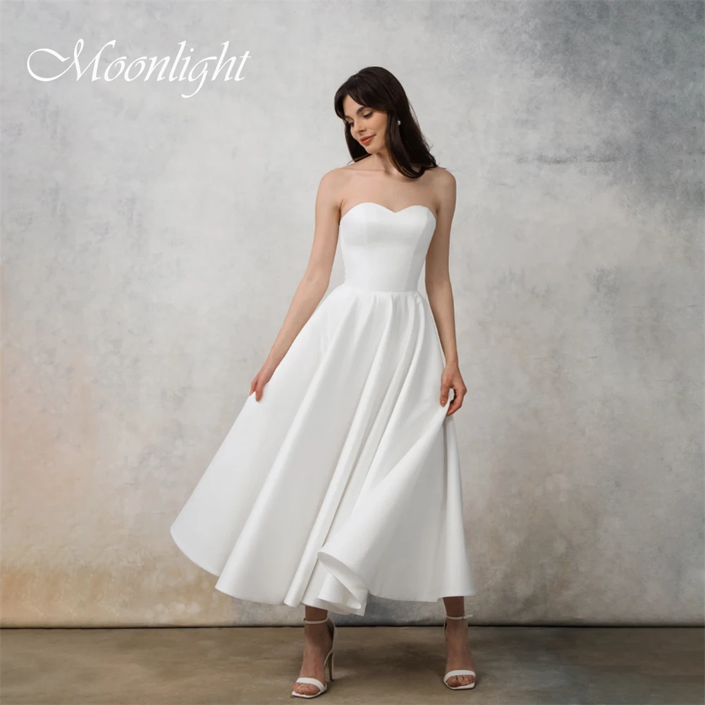 

Simple Pleat Sweetheart A-Line Wedding Dress Women Off The Shoulder Open Back Lace-up Bridal Gown Vestidos De Novia Customized