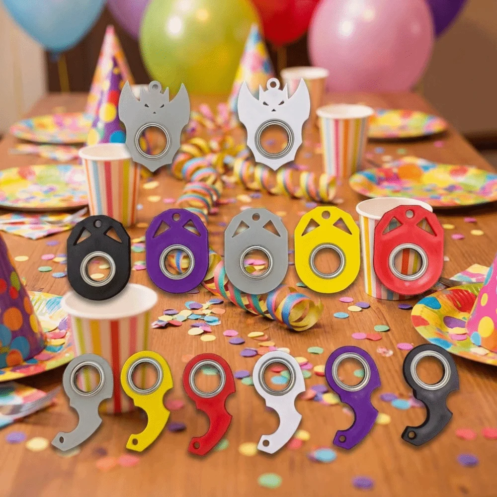 พวงกุญแจฟิดเจ็ตสปินเนอร์เรืองแสง ช่วยคลายเครียด ลดความวิตกกังวล หมุนเล่นได้ ใช้เป็นพวงกุญแจหรือของขวัญสำหรับผู้ใหญ่ในงานปาร์ตี้