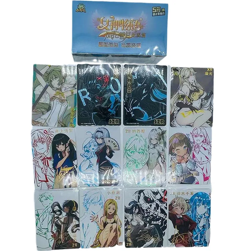 Anime Goddess Story 5M07 Szr Xr Zr Ins Mr Hatsune Miku Rem Yuuki Asuna Ningguang Collectible Card Toy Birthday Gift