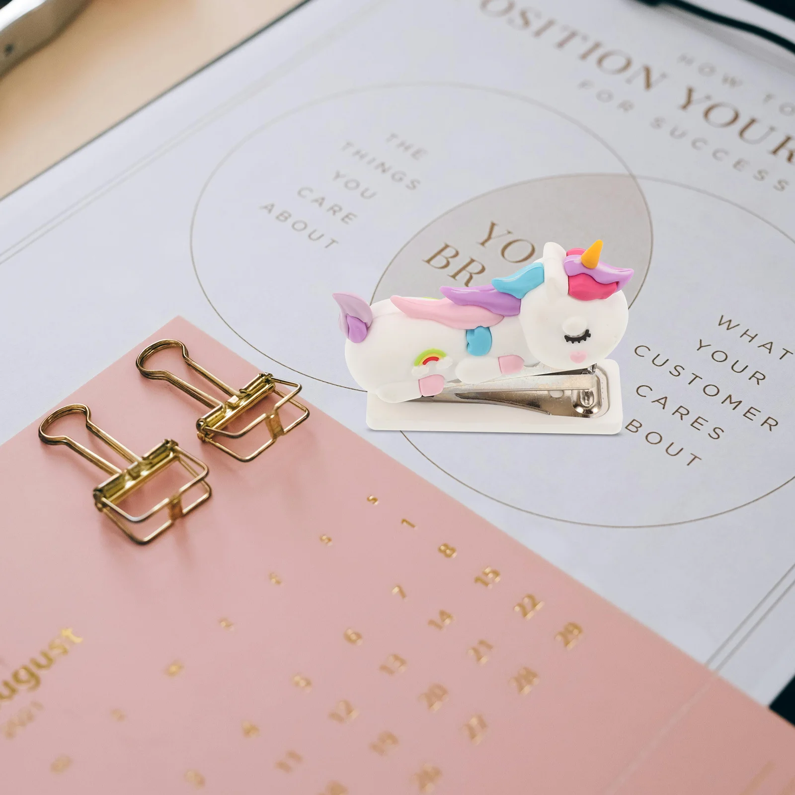 

Mini Stapler Cute Animal Small Kawaii Hand Desktop Electric Heavy Duty Kids for Girls Vintage