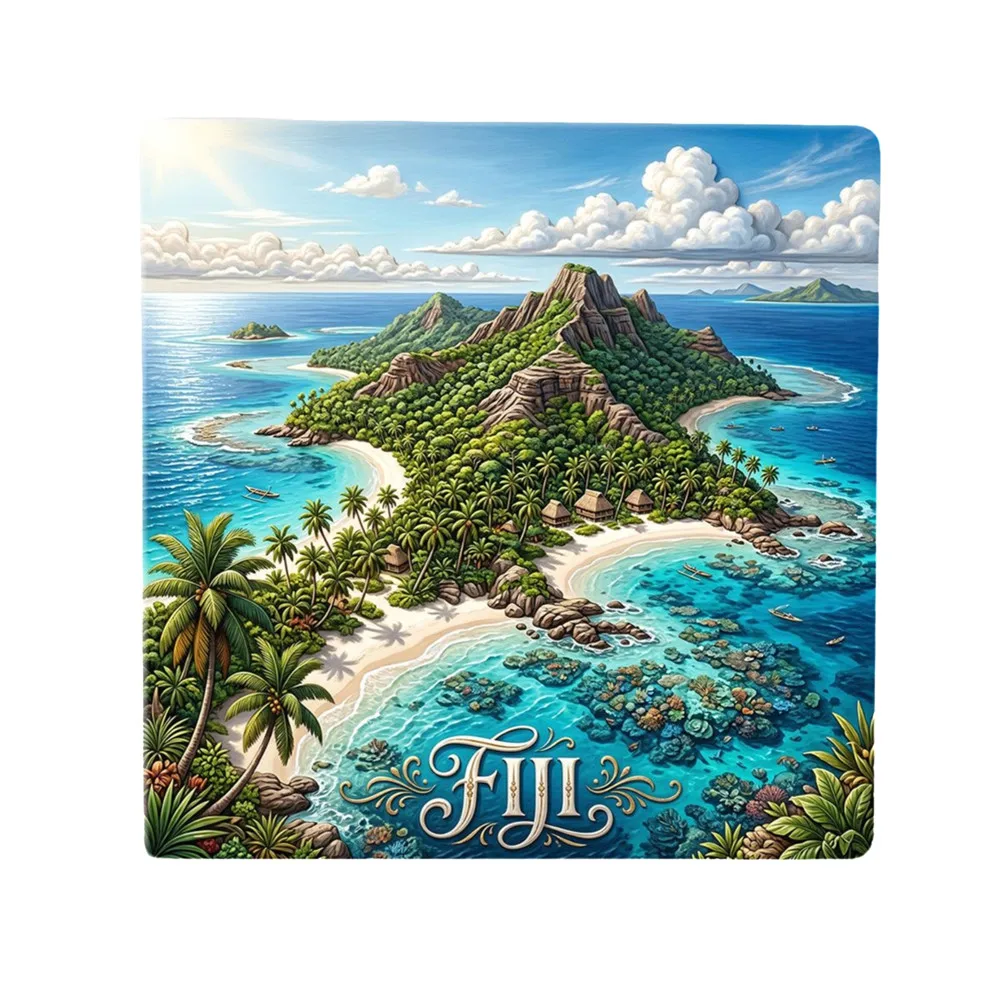 

Oceania Fiji Ceramic Fridge Magnets Tourist Souvenirs Decoration Articles Handicraft