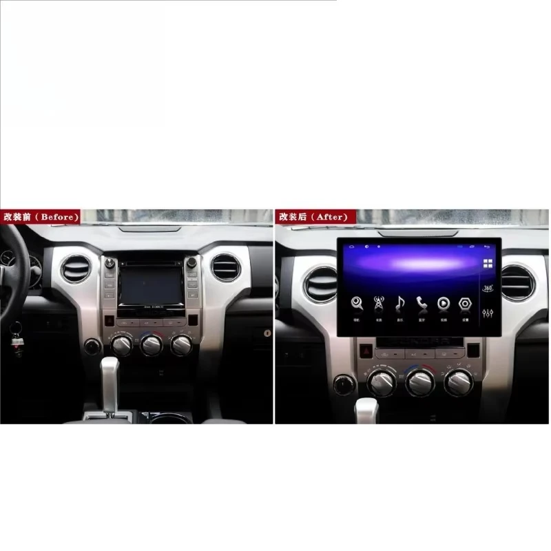 13.1 Inch Dashboard-Mounted Car Stereo for Tundra 2014-2018  Navigation Multimedia Player USB CarPlay 2-Year Warranty