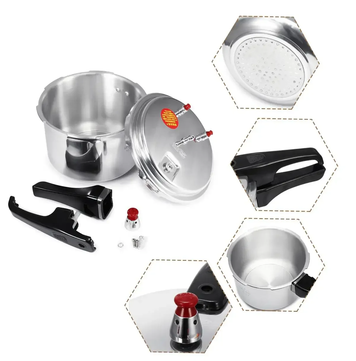 18/20/22cm cucina pentola a pressione pentole zuppa carne pentola fornello a Gas/fuoco aperto pentola a pressione campeggio all\'aperto strumento di