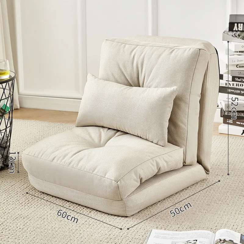 

Leisure light luxury lazy sofa reclining and sleeping folding tatami sofa living room bedroom floor double small sofa