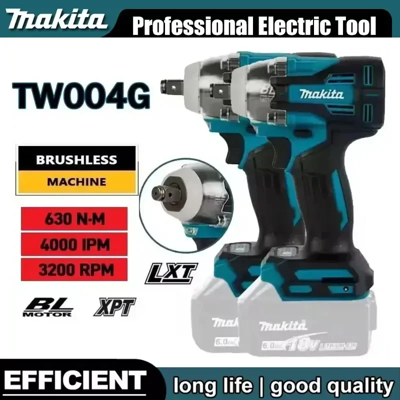 

Бесщеточная отвертка Makita TW004G 630N.m, беспроводная электрическая отвертка, перезаряжаемая дрель-шуруповерт для аккумулятора Makita 18 В.