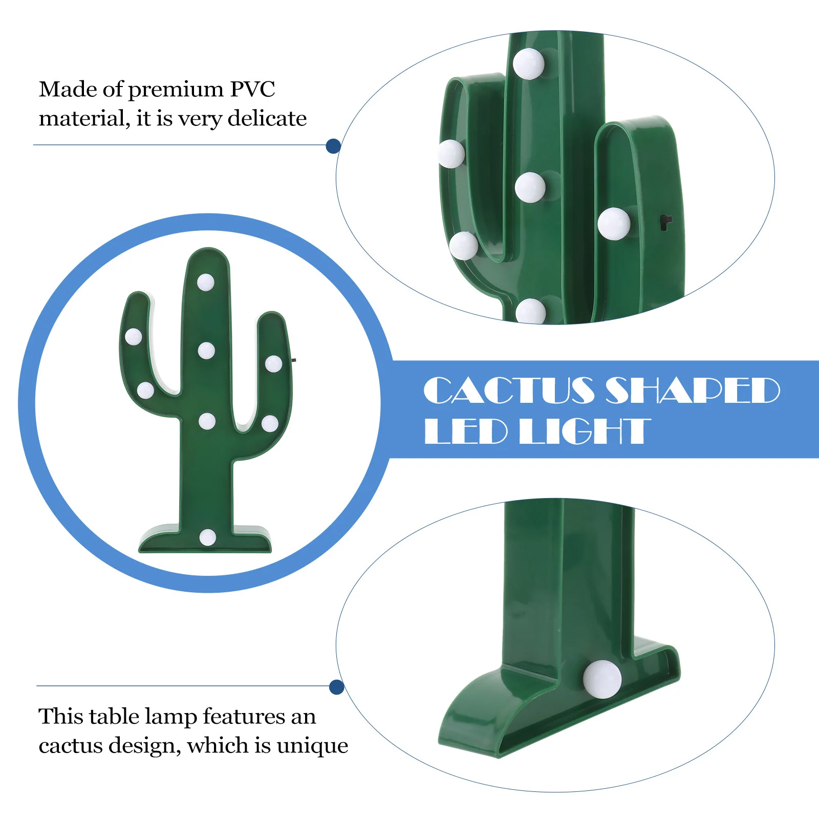 2 قطعة مهرجان ديكور ضوء الليل الشمال نمط LED الصبار على شكل مصباح سطح المكتب السرير مصباح حفلة هدية عيد