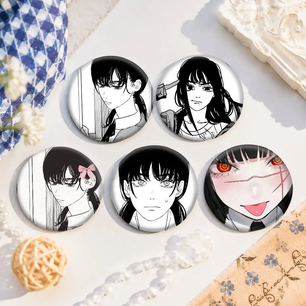 A-Mitaka Asa Anime Round Badges, Brooches, Clothing Accessories, Birthday Gifts, Anime Conventions