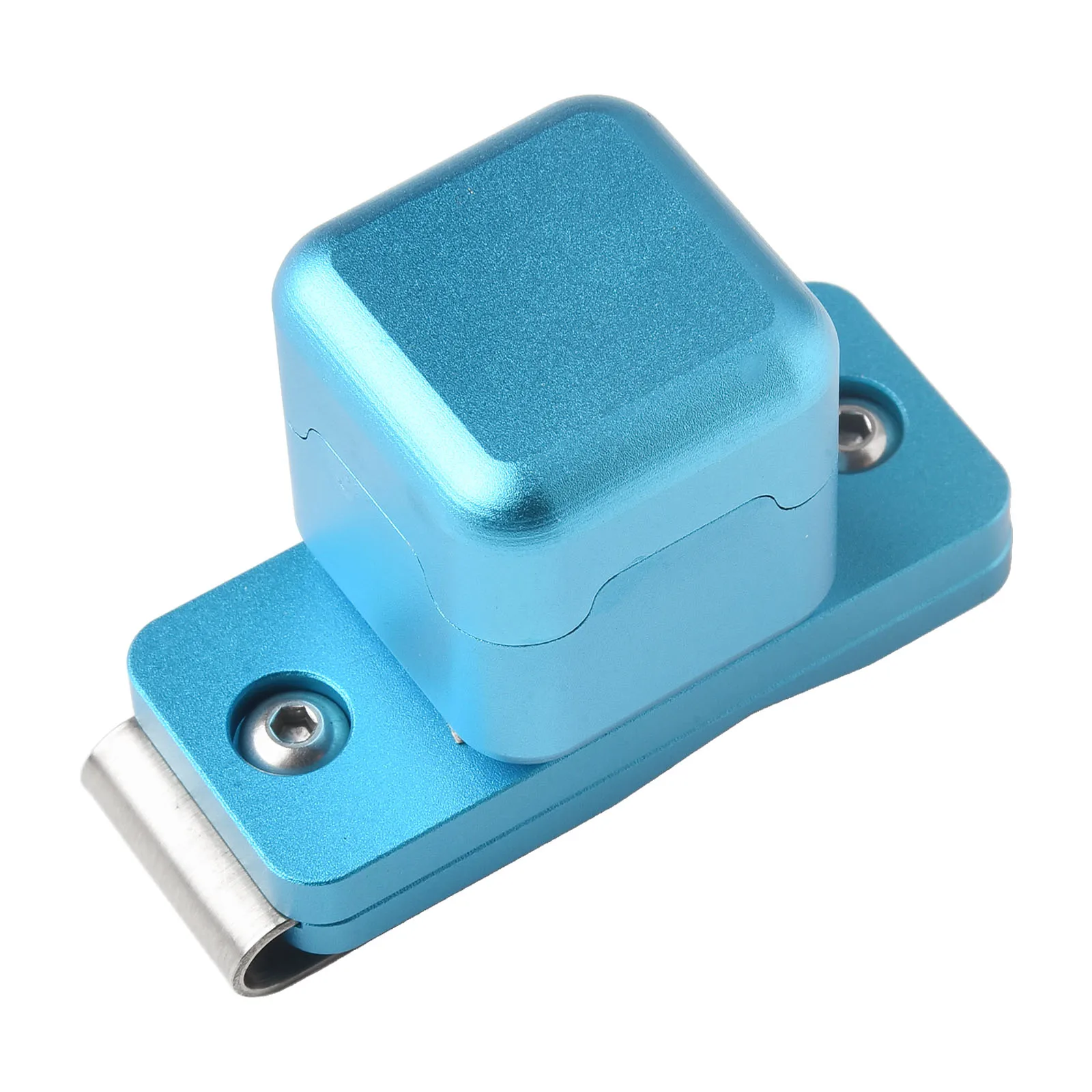 Aluminum Alloy Pool Cue Chalk Holder with Belt Clip for Snooker Billiards Keeps Chalk Dry and Secure During Transport