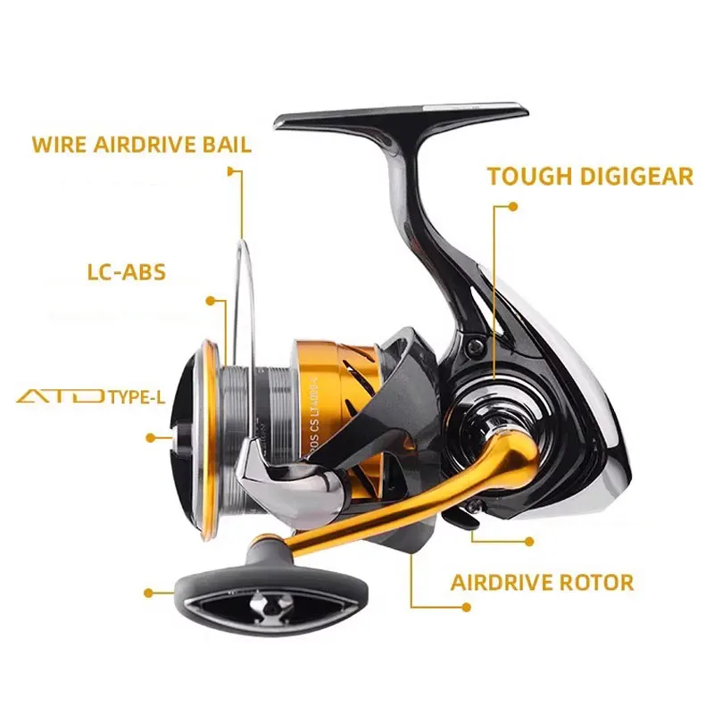 2024 DAIWA New REVROS CS LT 5+1BB Drag 5-12KG Low Gear Ratio Original Lightweight Saltwater Spinning Fishing Reel Wheels