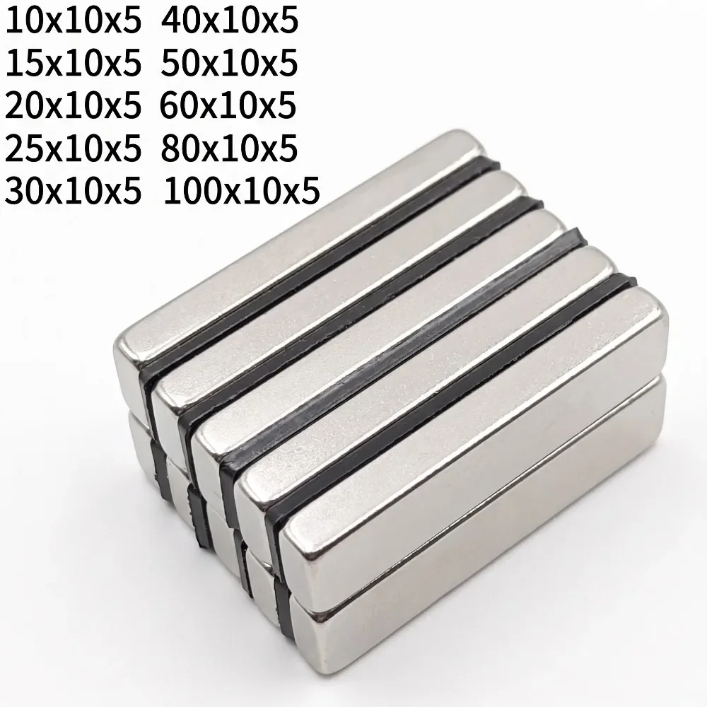 Big Rectangular Magnets Super Powerful Strong Magnetic Blocks 20x10x5 25x10x5 40x10x5 50x10x5 60x10x5 80x10x5 100x10x5
