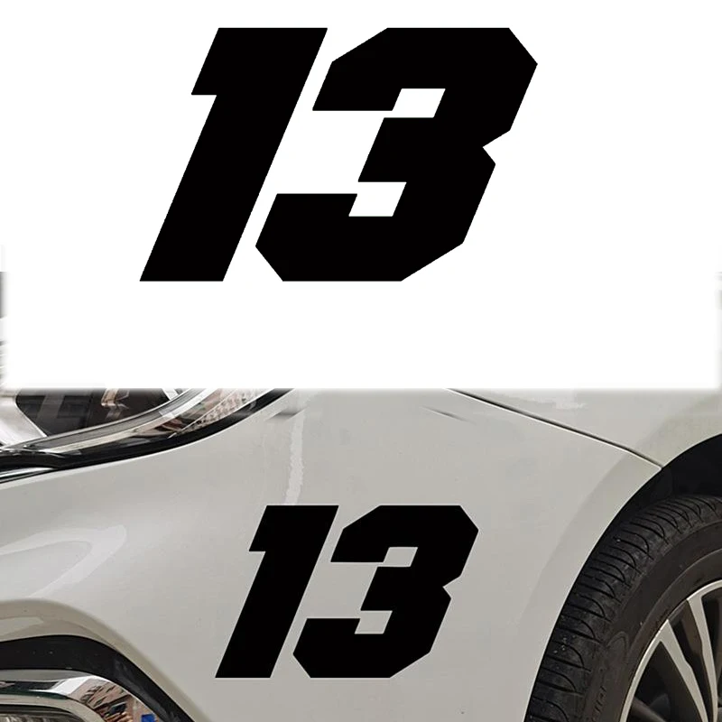 Cool Car Stickers Cool Auto Decals With Number 13 Precision Cutting Decoration Tool For Cars Refrigerators Motorcycles Laptops