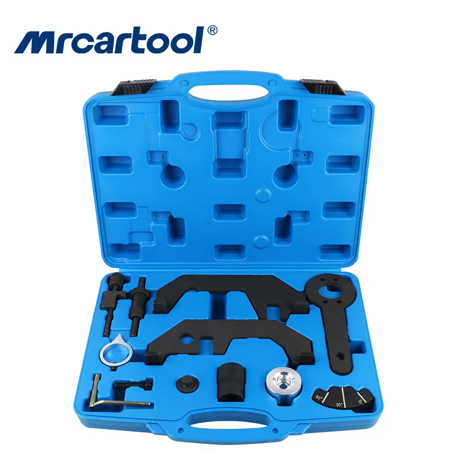 

MR CARTOOL 12 Pcs Car Engine Timing Tool Kit Set Camshaft Alignment Engine Extractor Installer Tools For BMW N62 N62TU N73