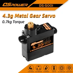 DSpower 4.3g Micro Digital Servo Metal Gear Mini servi per WLtoys X450 aeroplani RC auto FIXWING elicottero