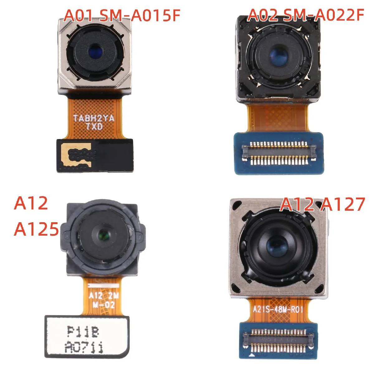 For Samsung Galaxy A10 A20 A30 A40 A50 A60 A70 A80 A90 5G A01 A02 A12 Rear Camera Main Back Facing Big Camera Module Flex Cable