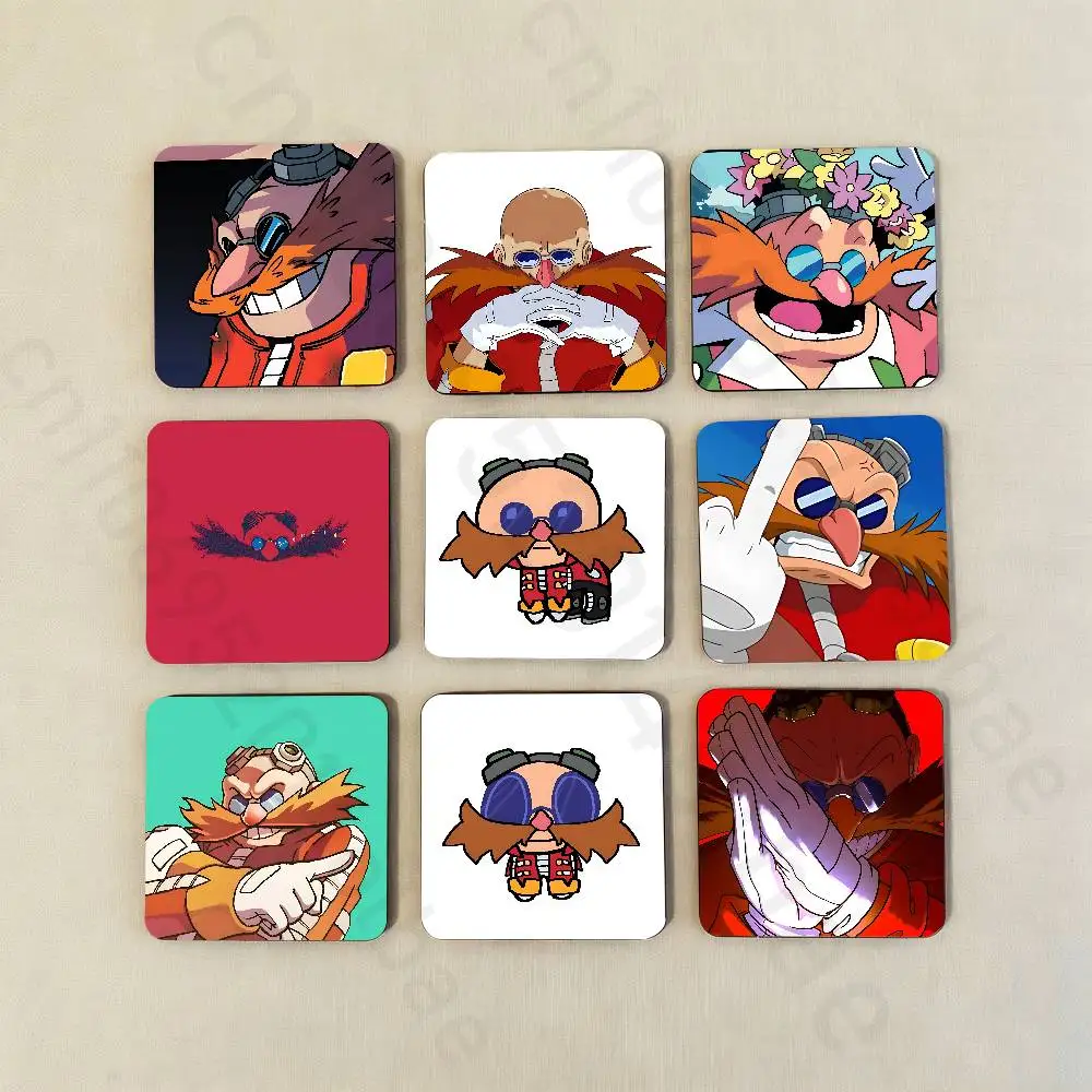 

Without hair Eggman Robotnik Fridge Magnet Personalized Magnetic Durable Plastic Square Picture Surface Fridge Magnets