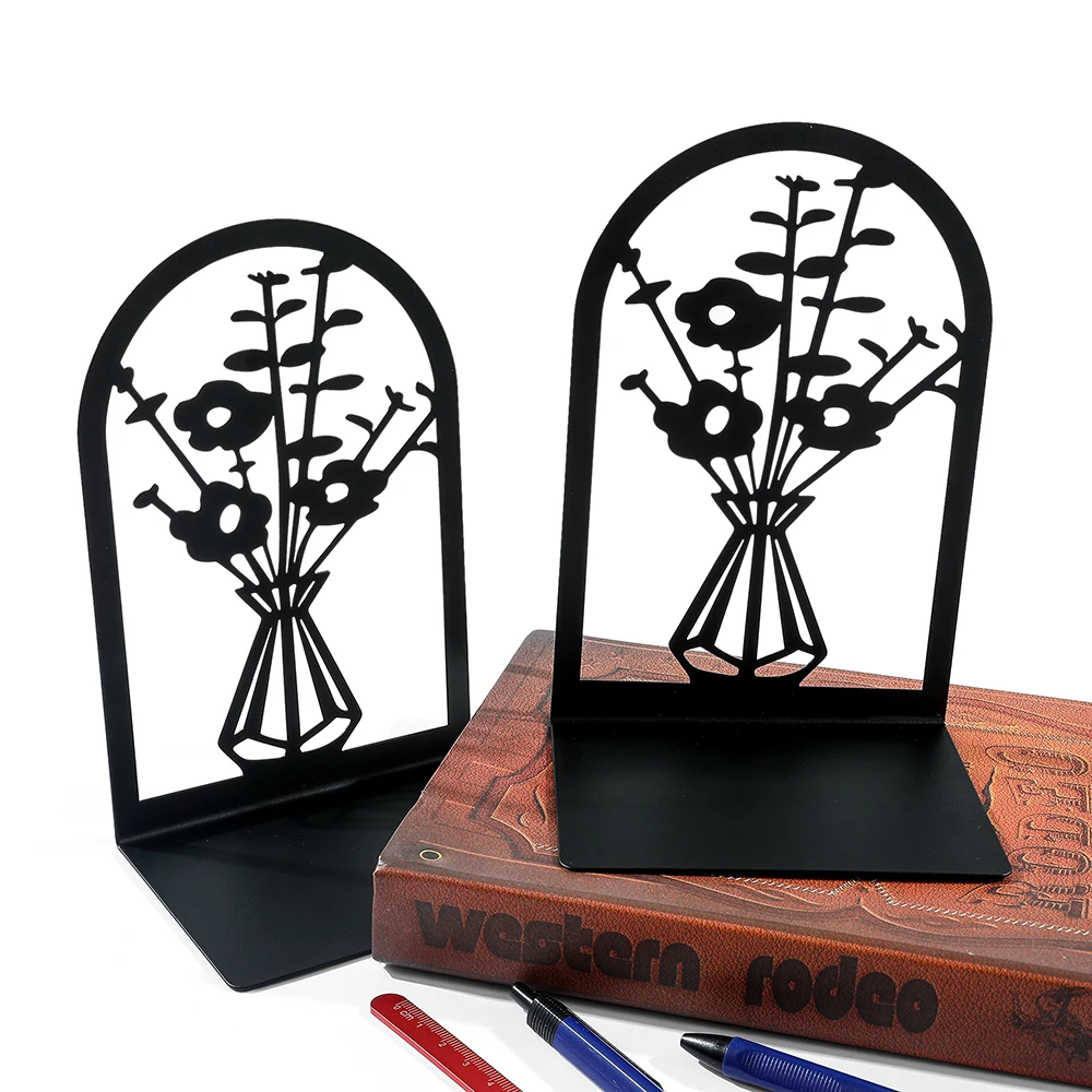 Imagem -05 - Livro Termina Estilo para os Amantes Book Rack Stand Iron Bookends Home Desk Papelaria Material de Escritório Estilos