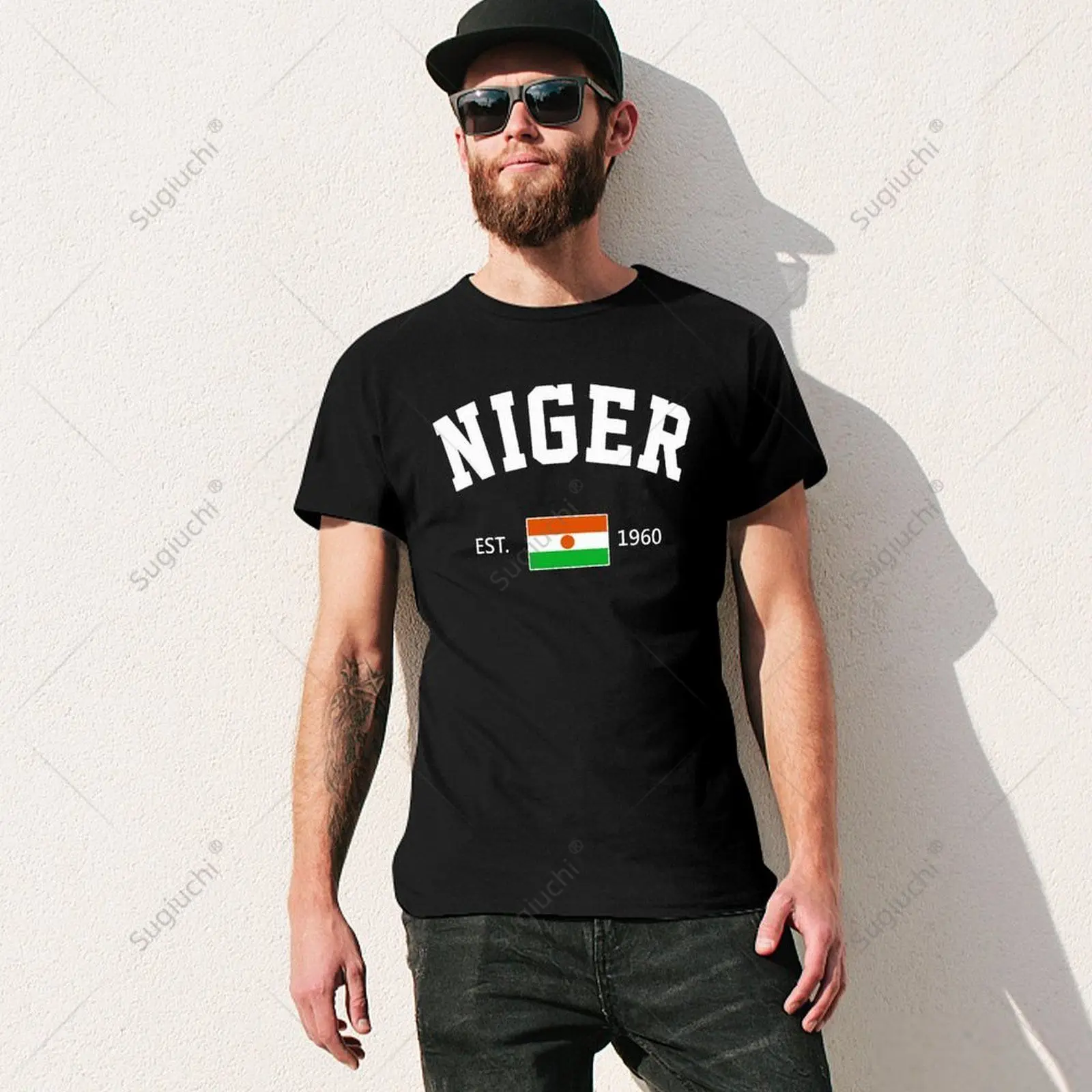 Unisex Men Niger EST.1960 Independence Day Tshirt Tees T Shirts Women Boys 100% Cotton T-Shirt