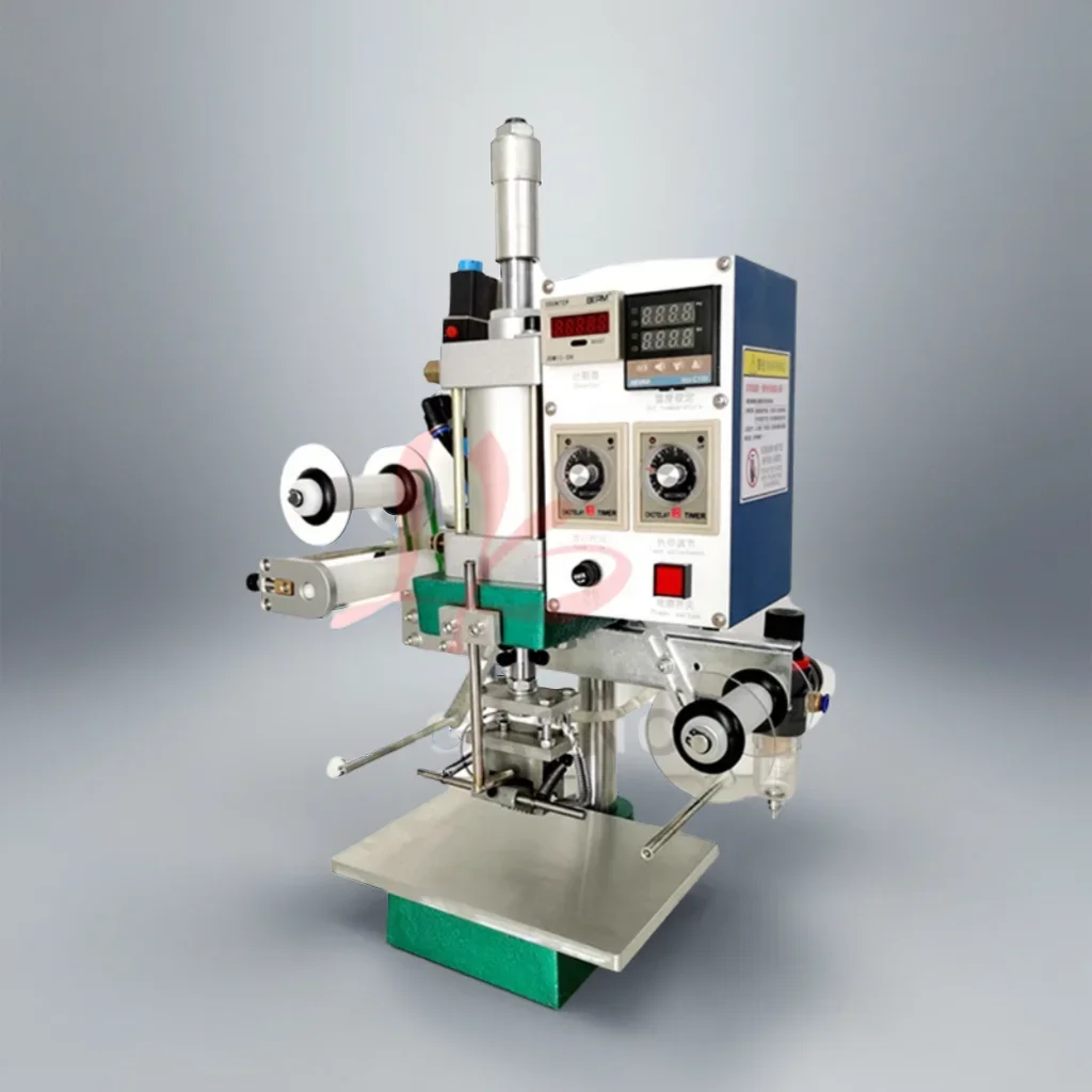 

Pneumatic Hot Stamping Machine for Roll Paper Embossing for Leather Logo Indentation Business Cards Gift Boxes Plastic