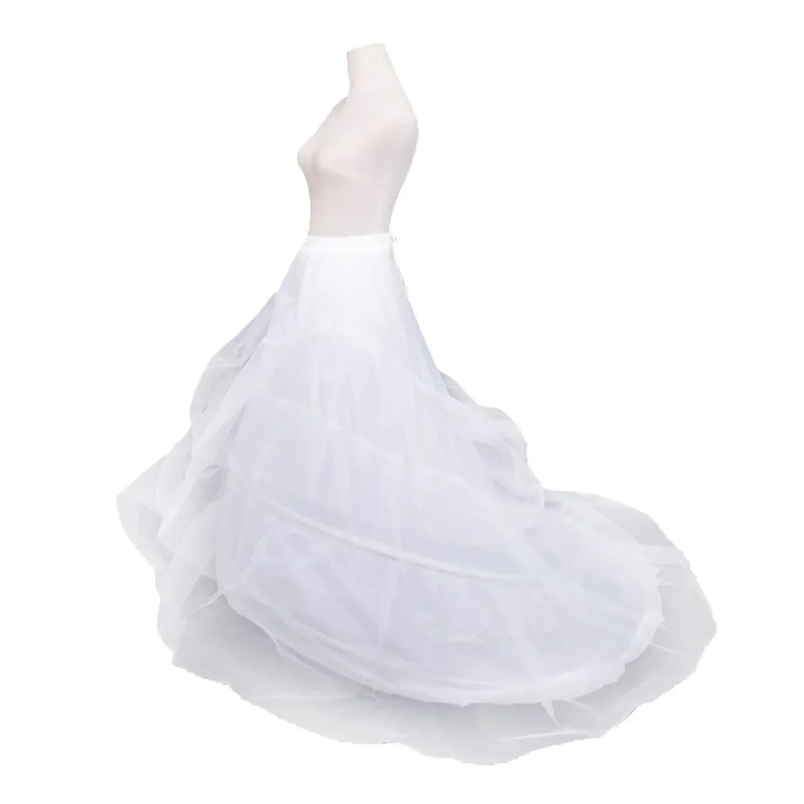 

Женская нижняя юбка-русалка с рыбьим хвостом, кринолин, нижняя юбка, длина до пола, для свадебного платья, белый цвет